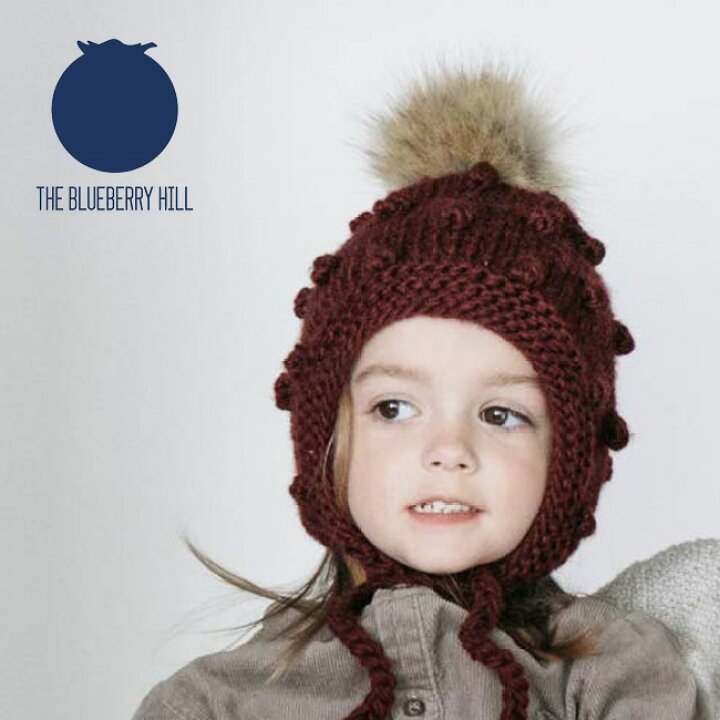 楽天市場 ブルーベリーヒル Coco ココ ベビー 手編み 帽子 6ヶ月 1歳半頃 ニット帽 赤ちゃん ニット ファー ボンボン 耳あて Theblueberryhill Kufuu