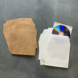 ロウ引き封筒 正方形 同色 10枚SET 150x150mmワックスペーパーバッグ ロー引き 蝋引き ワックスペーパー 未晒クラフト みざらし ナチュラル 未晒 クラフト CD DVD 封筒 Wax Paper Envelopes