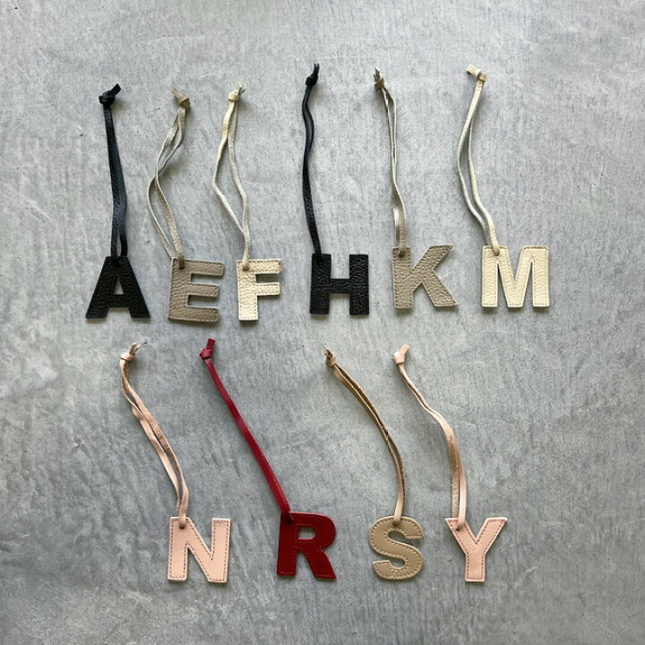 楽天市場】【￥990→再入荷なし・E F N のみ】本革 イニシャル  