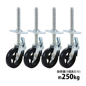  LX^[ LX^[ WbLLX^[ ݃LX^[ dʗp S Xgbp[t 4Zbg ω׏d250kg(1) ԗ֒a200mm 50mm ݎ SLX^[ 