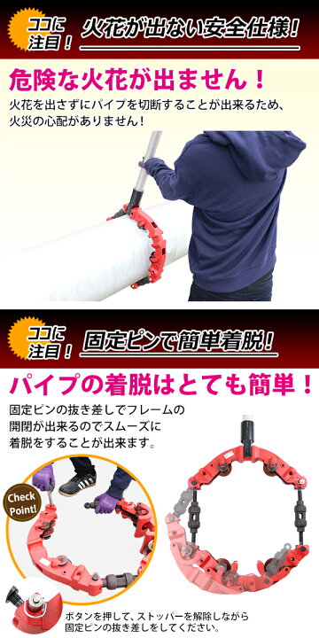 楽天市場】送料無料 パイプカッター 4枚刃 対応パイプ外径 約10〜14 