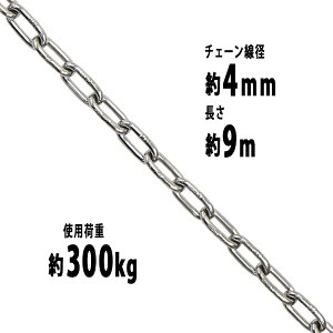  XeX`F[ `F[ a4mm gp׏d300kg 9m SUS304 JISKi XeX   ݂ `F[XO XO`F[ N`F[ `FC  N[