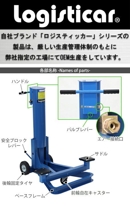 楽天市場 送料無料 エアーバンパージャッキ 最大荷重約1135kg 約2500lbs エアー式 エアジャッキ エアージャッキ サービスジャッキ バンパーリフト ガレージジャッキ トラクター Suv 車 ジャッキ 高床 バンパー リフトアップ ジャッキアップ メンテナンス タイヤ交換