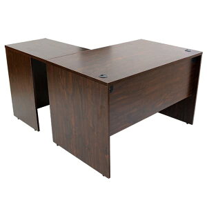 送料無料 選べる4カラー&右用左用 ワークデスク L字型 約W120×D140×H73.5 幕板 ゲーミングデスク L字デスク L型 サイドデスク 連結 オフィスデスク エグゼクティブ パソコンデスク PCデスク 約W1