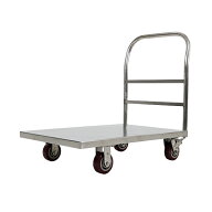 送料無料 新品 オールステンレス台車 耐荷重約500kg 積載面約610×915mm 平台車 大型台車 重量台車 台車 …