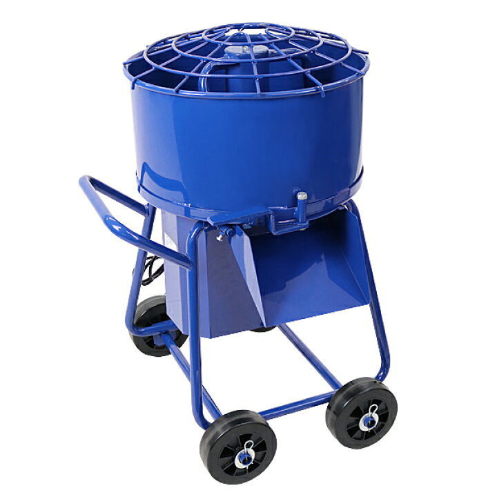 楽天市場】送料無料 モルタルミキサー 青 混合量35L ドラム容量50L 