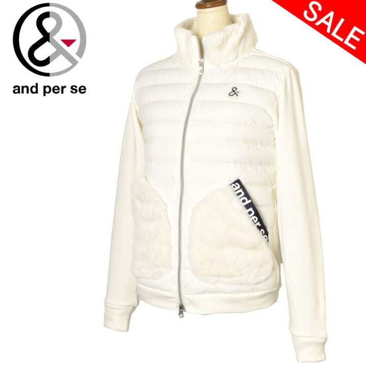 楽天市場】20％OFFセールアンパスィ and per se中綿切替ジップアップ  