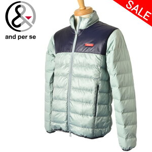 30%OFFセールアンパスィ and per se中綿ジップアップブルゾン メンズ ゴルフウェア 2023秋冬新作 送料無料M-L-LL トップス ゴルフ アンパスィ最強配送 アウトレット