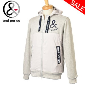20%OFFセールアンパスィ and per se中綿切替ジップアップブルゾン メンズ ゴルフウェア 2023秋冬新作 送料無料M-L-LL トップス ゴルフ アンパスィ最強配送 アウトレット