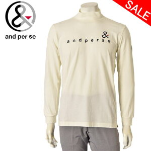 20%OFFセールアンパスィ and per se長袖ハイネックシャツ メンズ ゴルフウェア 2024秋冬新作 送料無料M-L-LL トップス ゴルフ アンパスィ モックネック最強配送 アウトレット