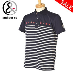 20%OFFセールアンパスィ and per se半袖ポロシャツ メンズ ゴルフウェア 2024春夏新作 送料無料M-L-LL トップス ゴルフ アンパスィ最強配送 アウトレット