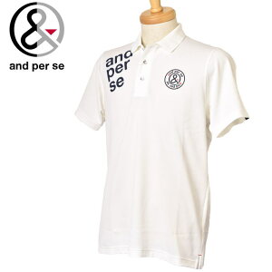 アンパスィ and per se半袖ポロシャツ メンズ ゴルフウェア 2024春夏新作 送料無料M-L-LL トップス ゴルフ アンパスィ最強配送