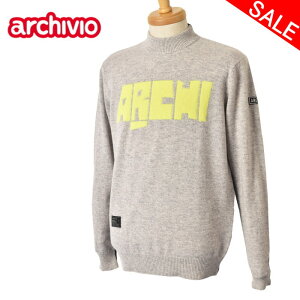 50%OFFセールアルチビオ archivioカシミヤ ニットプルオーバー メンズ ゴルフウェア 2023秋冬新作 送料無料M-L トップス アルチビオ最強配送 アウトレット