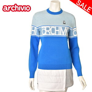 50%OFFセールアルチビオ archivioニットプルオーバー レディース ゴルフウェア 2024秋冬新作 送料無料S-M トップス アルチビオ最強配送 アウトレット