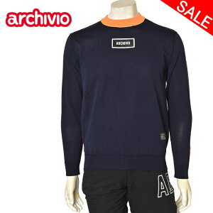 50%OFFセールアルチビオ archivioニットプルオーバー メンズ ゴルフウェア 2024秋冬新作 送料無料M-L トップス アルチビオ最強配送 アウトレット