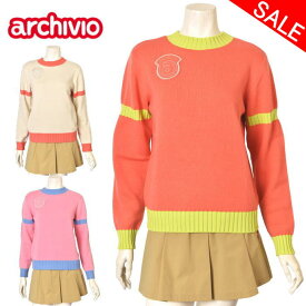 40％OFFセールアルチビオ archivioカシミヤ ニットプルオーバー セーター レディース 2025秋冬新作 送料無料S-M トップス アルチビオ a518103最強配送 アウトレット