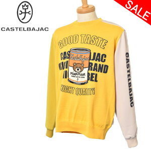 50%OFFセールカステルバジャック CASTELBAJAC スポーツ ゴルフ異素材使いトレーナー ニット切替トレーナー メンズ 2024秋冬新作 送料無料M-L-LL トップス カステル バジャック ゴルフウェア 服最