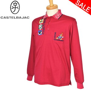 20%OFFセールカステルバジャック CASTELBAJAC スポーツ ゴルフ長袖ポロシャツ メンズ 2024秋冬新作 送料無料M-L-LL ウッディー・ウッドペッカー トップス カステル バジャック ゴルフウェア 服最