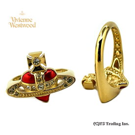 Vivienne Westwood ヴィヴィアンウエストウッド New Diamante Heart Ring ディアマンテ ハート オーブ リング SV925 (GOLD)【あす楽対応】【YDKG-k】【W3】【送料無料】【smtb-k】