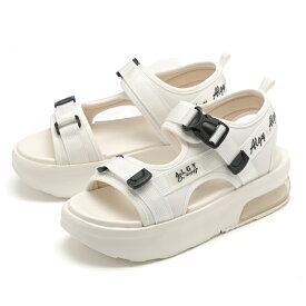 【在庫僅か】 ALGY アルジー スポーツ サンダル キッズ 女の子 ジュニア 靴 シューズ エア入り かわいい スポーティーサンダル 厚底 ストラップ ボリュームソール 黒 白 ブラック ホワイト 20〜24cm 靴 小さいサイズ ガーリー ティーンズ 小学生 中学生 子供