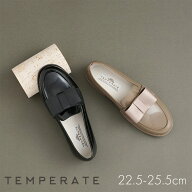【P10倍！9/12〜9/24 9:59】TEMPERATE テンパレイト DECO リボンローファー レインシューズ レイン パン…