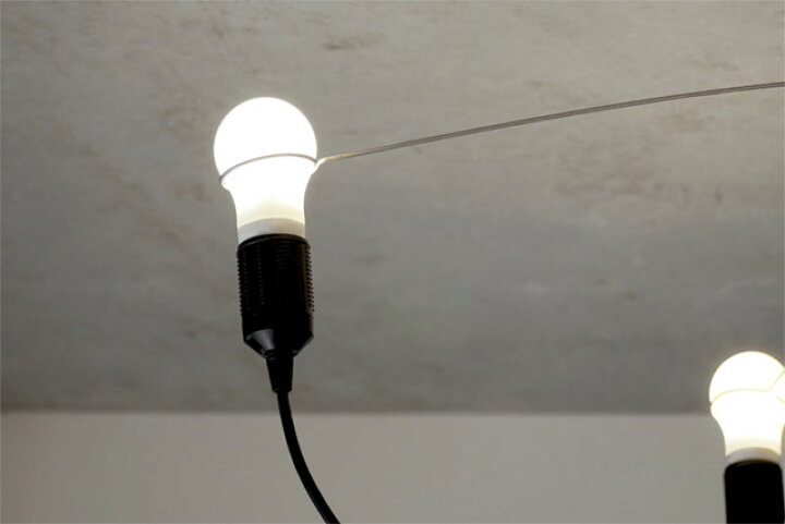 楽天市場 Mvos ヘビーガイシャンデリア Heavy Guy Chandelier ブラック ホワイト 引っ掛けシーリング 配線コード 電球 Led電球 電球型蛍光灯 白熱灯 Play Design Play