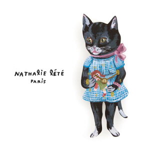 i^[e _CJbgNbN ubNLbg Nathalie Lete Diecut Clock Black Cat Ǌ|v v ˂ L L