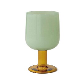 TWO TONE WINE GLASS ツートーン ワイングラス amabro アマブロ 耐熱ガラス ツートン ミルクガラス コップ ステム