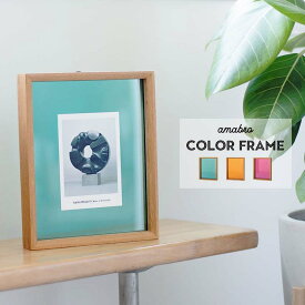 カラー フレーム COLOR FRAME amabro アマブロ フォトフレーム 写真立て グリーン オレンジ ピンク