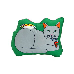 GWC C&D Nu NbV "Lbg/O[" The Enjoy C&D Club Cushion "Cat/Green" MIDORI KOMATSU plays with DETAIL INC. ˂ L O[ DF ~h R}c