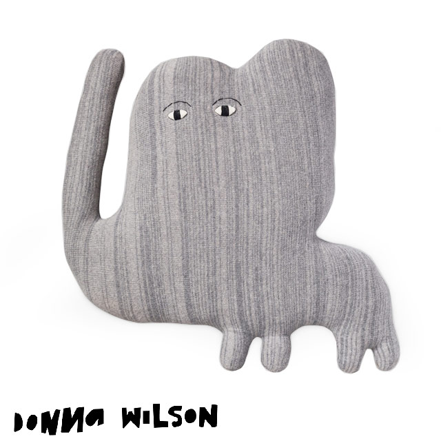 ドナ・ウィルソン ジャンボ・エレファント DONNA WILSON Jumbo Elephant 大きな象 ぬいぐるみ クッション 約65×65×20cm：PLAY DESIGN PLAY
