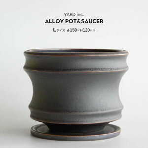 Alloy POT&SAUCER L AC |bg&\[T[ LTCY 150 × H120mm 5 Aؔ 󂯎Mt }bg Vo[ubN O[   