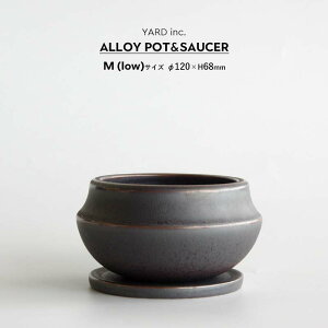Alloy POT&SAUCER M (low) AC |bg&\[T[ M(low)TCY 120×H68mm 4 Aؔ 󂯎Mt }bg Vo[ubN O[   