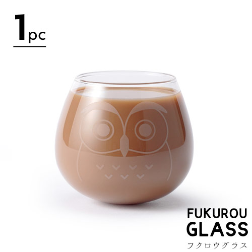 あす楽対応_東海 2020 梟 オウル Owl 縁起物 コップ お祝い Floyd フクロウグラス 日本製 フロイド Fukurou 1pc 出色 glass １個入り 495ml Φ72×H91mm