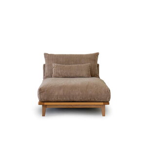 【コーデュロイ生地/ロング】 Fumi 幸せになるソファ ベージュ/グリーン/グレー 一人掛け 1シーター 北欧 ナチュラル カバーリング 洗える FUM-SF005L