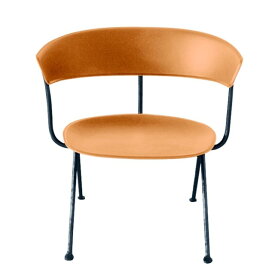 【法人宛限定】MAGIS マジス Officina low Chair オフィチーナ ローチェア レザー ナチュラル/ブラック Ronan & Erwan Bouroullec ロナン＆エルワン・ブルレック 【送料無料】【代引不可】