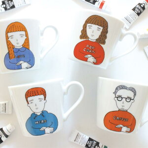 ANGLE AjC}O POP CORN/LOVE/HERO/COFFEE AO ENNNUI MUG   }OJbv