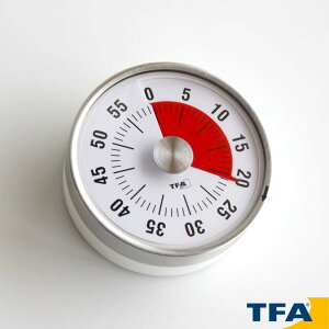 �A�i���O�L�b�`���^�C�}�[ PUCK 38.1028 TFA Analogue Kitchen Timer PUCK 38.1028 DOSTMANN �V���v�� �X�e�����X �h�X�g�}�� �h�C�c ���� ��7.9 x H3.2 cm