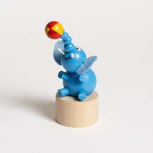 Ebf vbVAbv gC u[Gt@g Wooden Push Up Toy Blue Elephant DETOA `FR ؐ IuWF ]E 