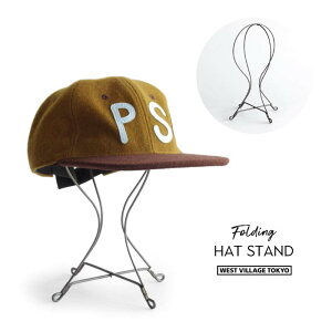 �t�H�[���f�B���O �n�b�g �X�^���h Folding Hat Stand WEST VILLAGE TOKYO �E�G�X�g�r���b�W�g�[�L���[ �X�q �L���b�v �f�B�X�v���C �A�C�A�� �S