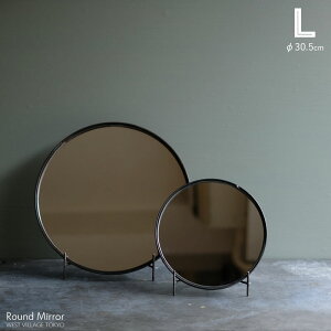 y L zRound Mirror Eh~[ WEST VILLAGE TOKYO EGXgrbWg[L[ ACA  Ǌ|  LTCY 30.5cm