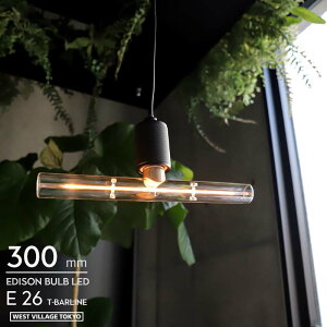 �G�W�\���o���u LED E26 �e�B�[�o�[���C�� 300mm Edison Bulb LED E26 [T-BARLINE] 300mm WEST VILLAGE TOKYO �E�G�X�g�r���b�W�g�[�L���[ �d�� �G�W�\�� T���^ �`���[�u LED�d�� �f�U�C���d��