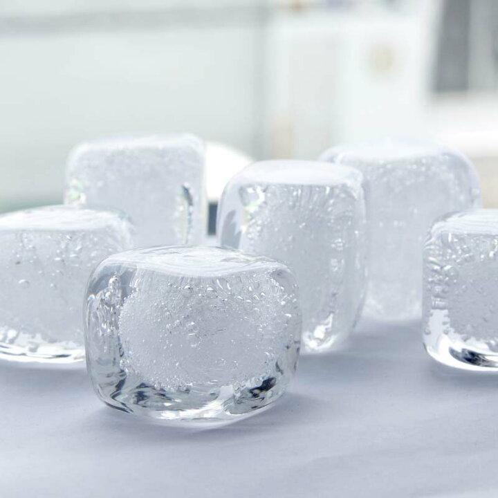 楽天市場】Snow Cube スノーキューブ 船山理也子 ガラス オブジェ 氷 