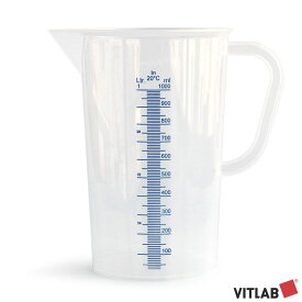 【 1000ml 】 VITLAB PP メジャーカップ ビットラボ ポリプロピレン ドイツ製 計量カップ 水差し