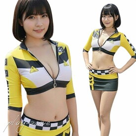 レースクイーン 仮装 コスプレ セクシー コスチューム ミニスカ キャンギャル イベントガール 2点セット D139Y
