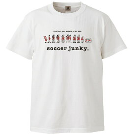 【サッカージャンキー Tシャツ】半袖　ホワイト　SJ22B41-WHT サッカー フットサル アパレル