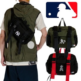 MLB ボディバッグ ベルトバッグ ウエストパックメジャーリーグベースボール 正規品 メンズ ヒップバッグ アメカジ アウトドア ブラック 黒 父の日プレゼント