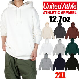 【ビッグサイズ】スウェット 無地 パーカー United Athle ユナイテッドアスレ メンズ レディース 12.7oz 5768-01 プルオーバー 裏パイル 裏毛 綿 コットン 秋 冬 大きいサイズ グレー ブラック ホワイト ネイビー 大きめ ビッグシルエット ビッグパーカーギフト