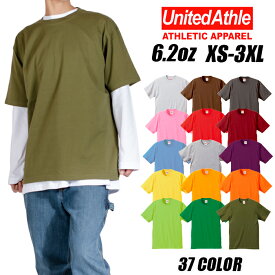 Tシャツ 無地 白 黒 United Athle ユナイテッドアスレ 半袖Tシャツ プレミアム メンズ レディース 大きいサイズ ダンス 衣装 プリント ホワイト ブラック グレー ブルー ベージュ パープル ピンク S M L XL 594201 バレンタインプレゼント