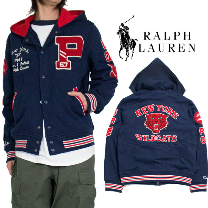 楽天市場】フード付き ベースボールジャケット ラルフローレン RALPH 